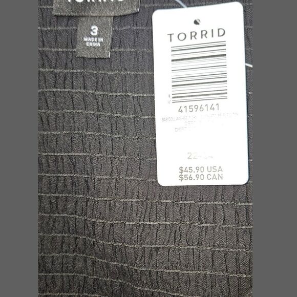 TORRID NEW PLUS BABYDOLL Washable Challis Corset Sleeveless Top 3X - Picture 14 of 14